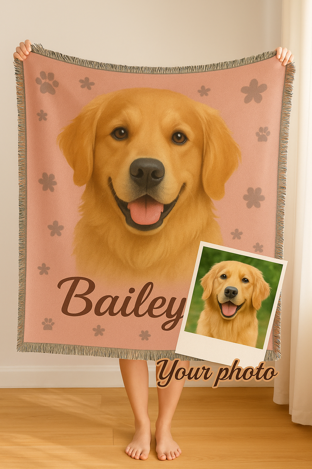 Paws & Flowers Blanket